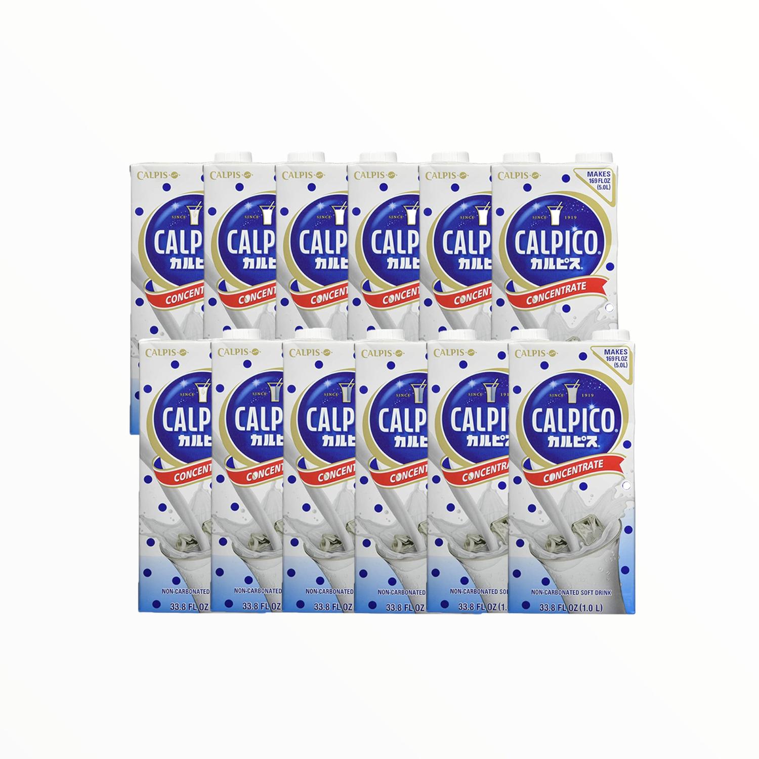 Paquete Calpis Concentrado 12 pzas, Calpis, 1 l - Toyo Foods